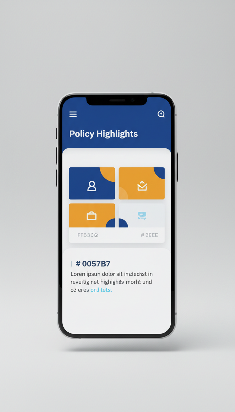 Policy Highlights Mobile Screen Layout