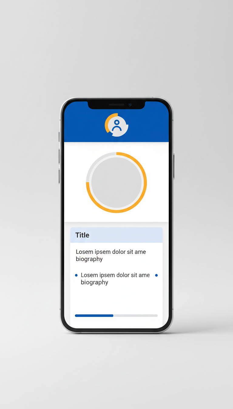 Candidate Biography Section Mobile Screen